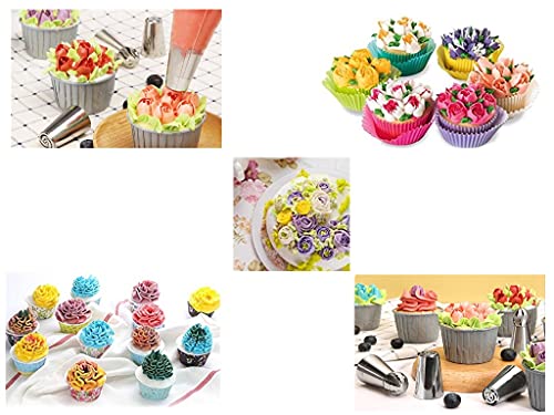 9pcs Russian Piping Tips Baking Set for Cake and Cupcake Decorating