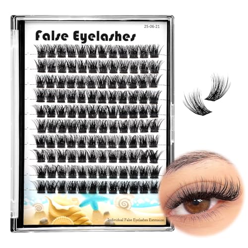Dedila D Curl Cluster Eyelashes 20mm 120 Pcs Individual False Lashes