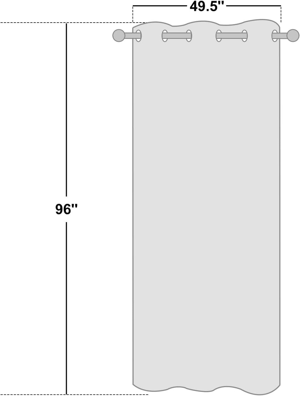 NICETOWN Moroccan Blue Blackout Curtains - 96" Long, Sound Reducing & Energy Efficient | 55" Wide, 2 Panels