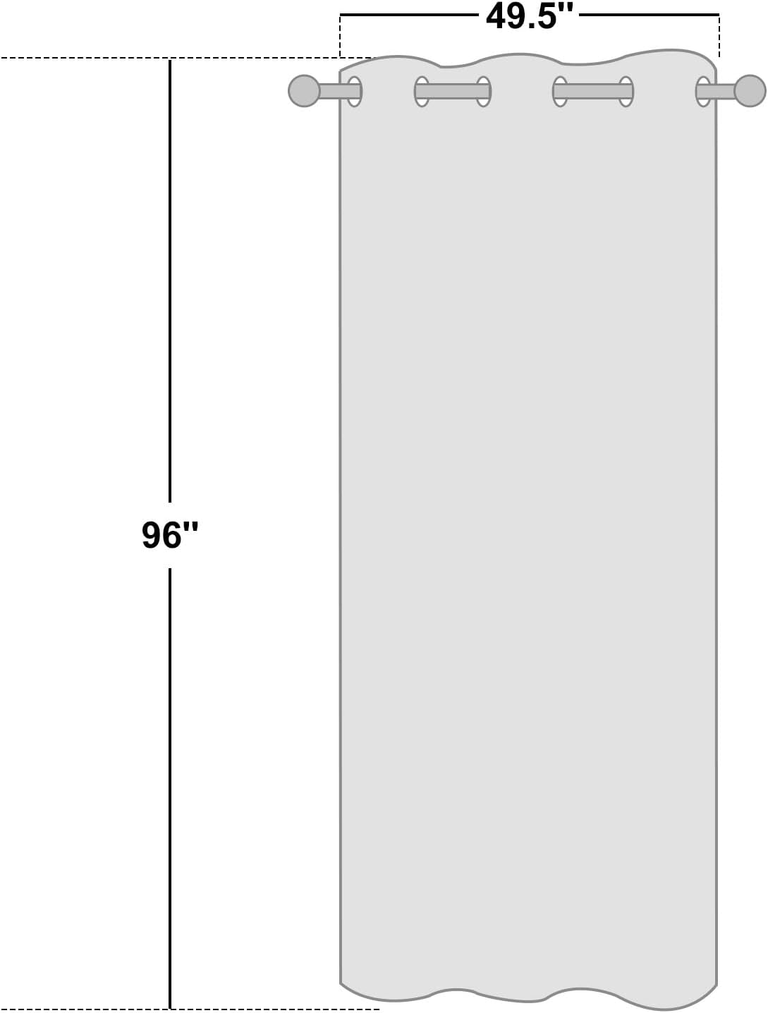 NICETOWN Moroccan Blue Blackout Curtains - 96" Long, Sound Reducing & Energy Efficient | 55" Wide, 2 Panels