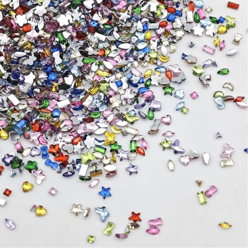 Mini Rhinestones Nail Art Charms Crystals - 2000Pcs Colorful Gems Set