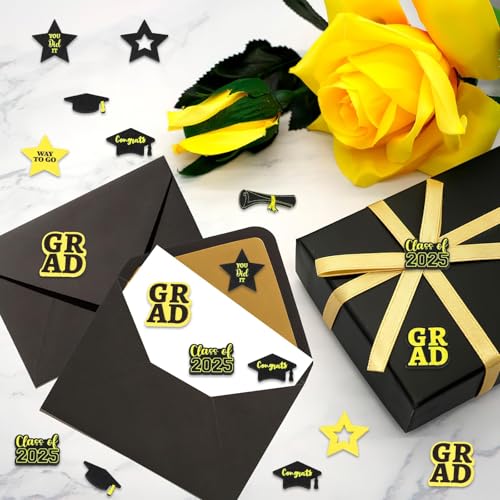 DECYOOL 200 Pcs Wood Graduation Party Table Confetti & Vase Fillers