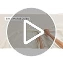 Amazon Basics King Size Off White Pleated Bed Skirt, 16-inch Drop, Machine Washable