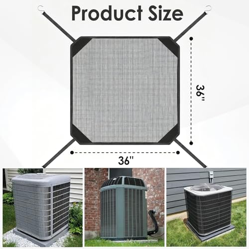 BESTMAN MARINE 36"x36" Breathable Mesh Air Conditioner Cover for Outside