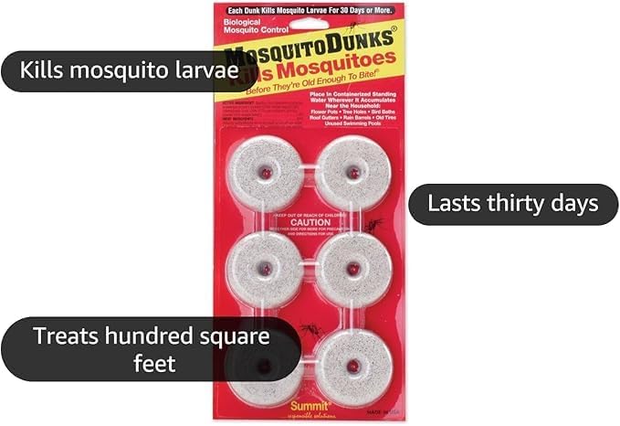 Summit Mosquito Dunks - 2-Pack Natural Larvicide for Effective Mosquito Control