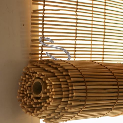 20 Metal Clips for Bamboo Blinds - Adjustable Hooks for Wicker Shades