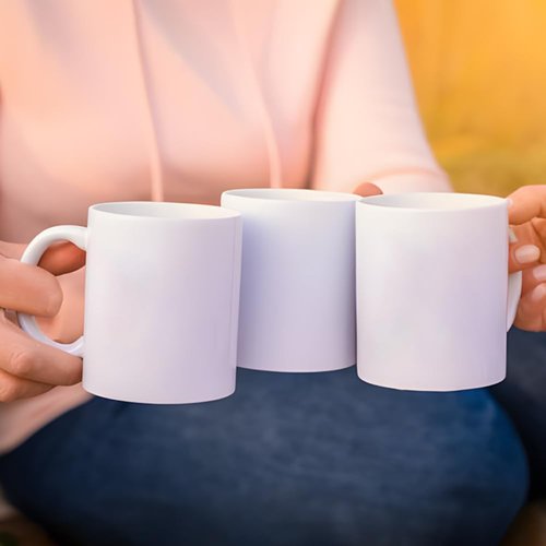 Kocdam 36 Pack Sublimation Mugs,11 OZ White Coffee Mugs With White Gift Boxes,Tazas Para,Ceramic Blank Coffee Mugs For Coffee, Tea, Latte, Soup, Milk, Hot Cocoa