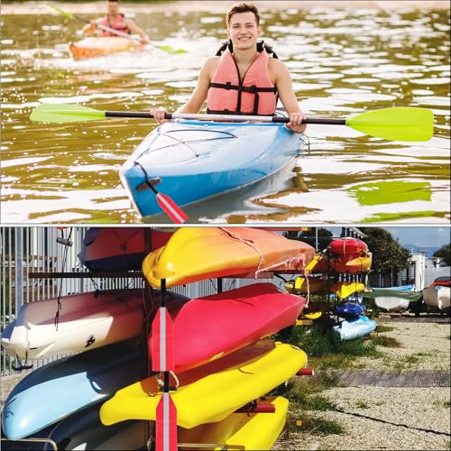 2 PCS Tow Flag, Red Warning Flags with Webbing, Travel Safety Tow Flag, High Visibility Trailer Warn Flags, with Bungee Cord and Double Sided Reflective Strip, 14.6¡¿5.15in