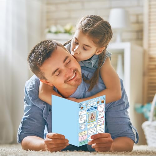 Fill in The Blanks Father's Day Card for Dad from Kids - 5.3 x 8 inch