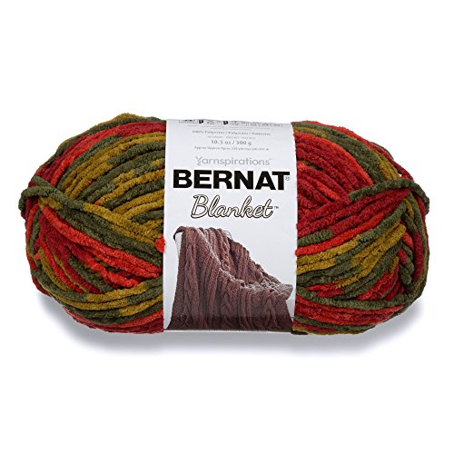 Bernat Blanket Yarn - Harvest Color, 300g Soft Chenille Yarn