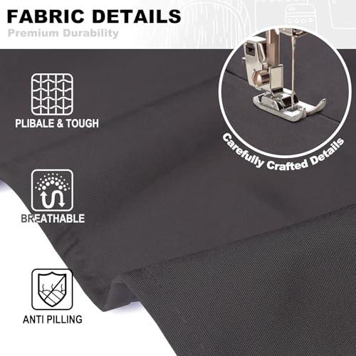 BeLuyi Black Chef Apron with Cross Back Straps & 4 Pockets