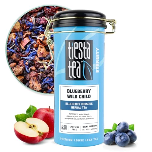 Tiesta Tea Blueberry Wild Child Herbal Tea - Loose Leaf Tin (50 Cups)