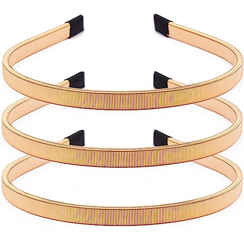 ANBALA Gold Metal Headbands for Women and Girls Thin Fashion Hair Accessories