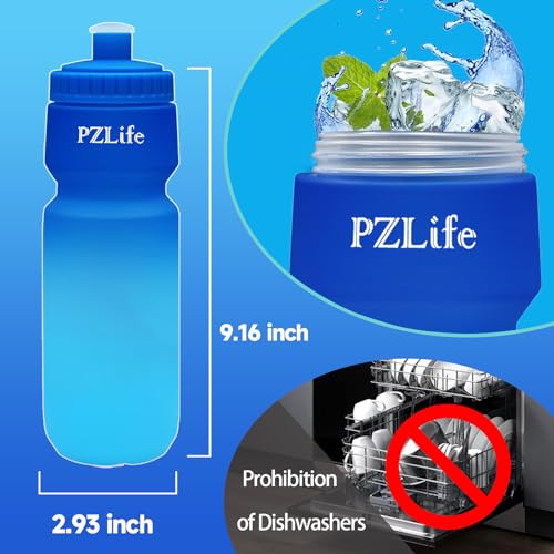 PZLife 24oz BPA-Free Bike Water Bottle with Pull Top Lid
