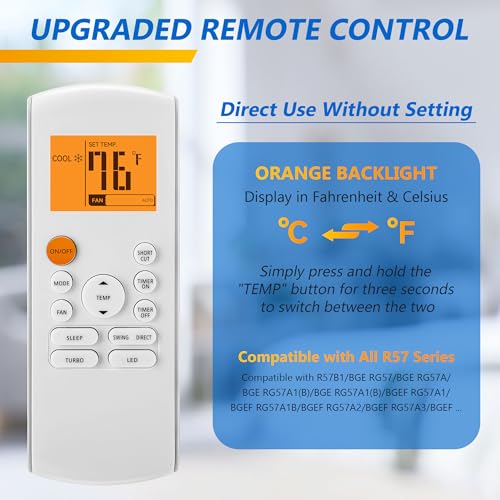 Midea Air Conditioner Remote Control | Smart Replacement with Backlight