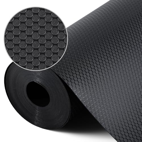 Non-Adhesive Shelf Liner 11.8" x 59" - Black EVA Drawer Mat
