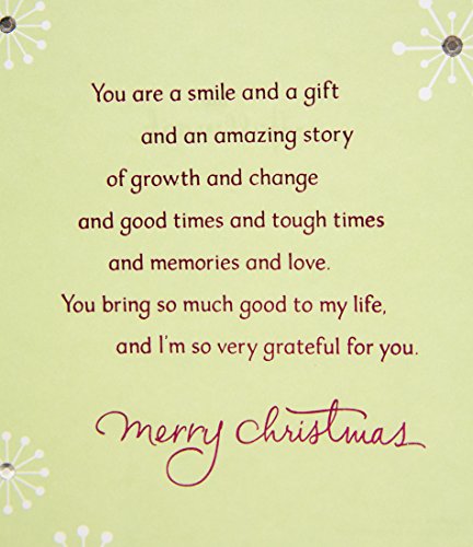 Hallmark Christmas Card for Daughter with Heart Ornament Design