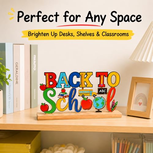 Back to School Metal Table Decoration - First Day of School Desk Sign