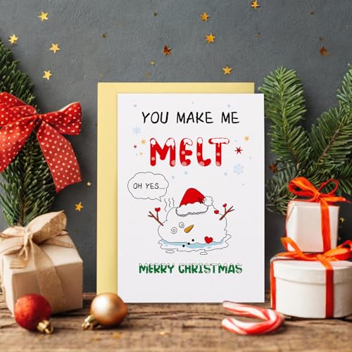 Funny Christmas Card for Husband - Naughty Flirty Holiday Greeting