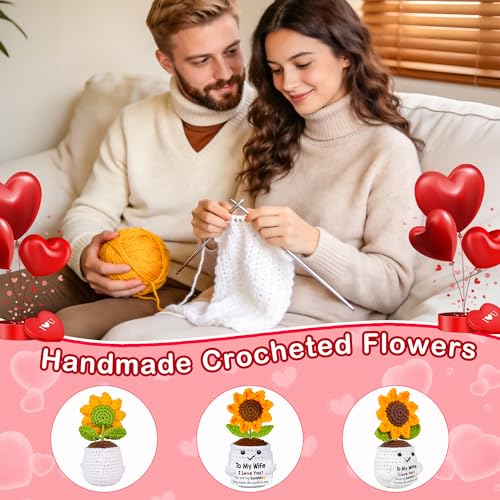 Handmade Crochet Sunflower Doll Gift for Wife - Romantic Keepsake