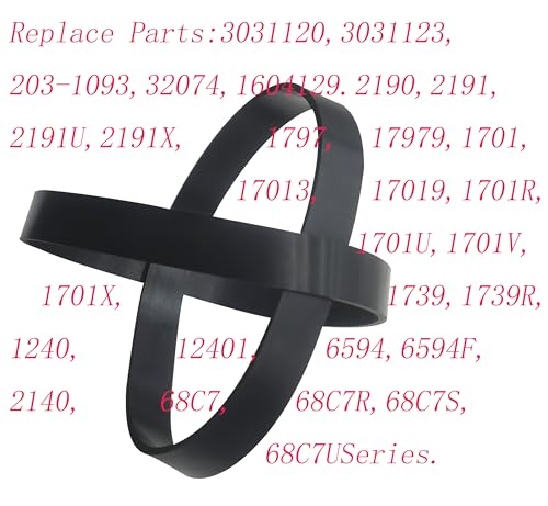 Emmui Vacuum Cleaner Belt 3031120 Replacement Compatible Parts