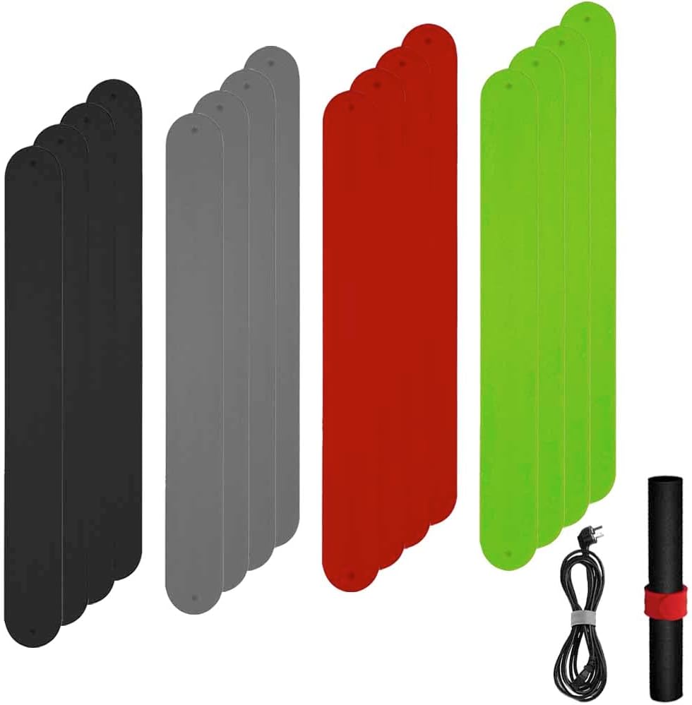 Skiennix Wrapping Paper Roll Holder - 12PCS Silicone Clamps for Easy Gift Wrapping | 1 x 8.5 Inch