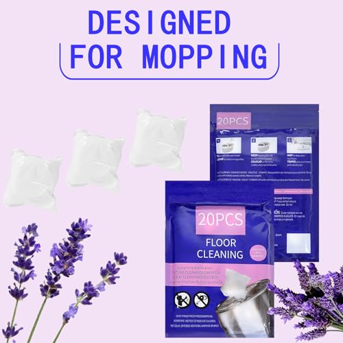 Natural Lavender Floor Cleaner PACSS 20-Count for Tile, Vinyl & Laminate