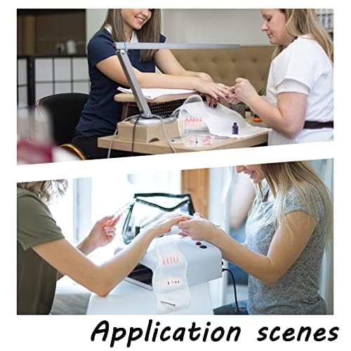 Clear Nail Art Display Board Set - 50pcs Acrylic Practice Tips
