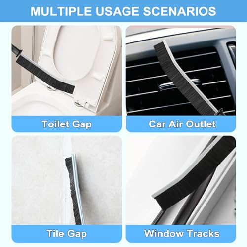 Dfacio 11-Piece Crevice Cleaning Brush Set for Grout, Kitchen & Bathroom