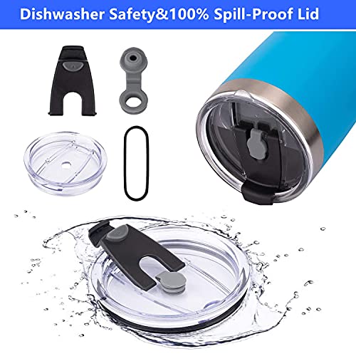 Spill-Proof Replacement Lids for 20 Oz Tumblers - 2 Pack