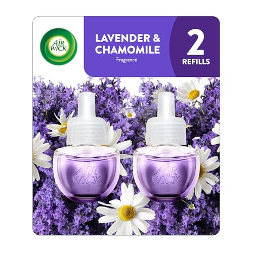 Air Wick Lavender & Chamomile Scented Oil Refill 0.67 Fl Oz (Pack of 2)