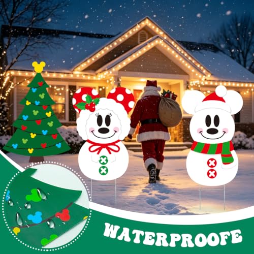 Christmas Yard Signs Decorations 3PCS Outdoor Holiday Lawn Display