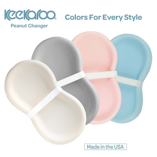 Keekaroo Peanut Changer Baby Vanilla - Easy-to-Clean, Water-Repellent Diaper Pad | Original Design