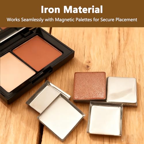 20-Piece 26mm Square Magnetic Eyeshadow Pans with Depotting Tool