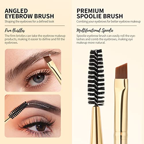 Docolor Duo Angled Eyebrow Brush and Spoolie Makeup Tool