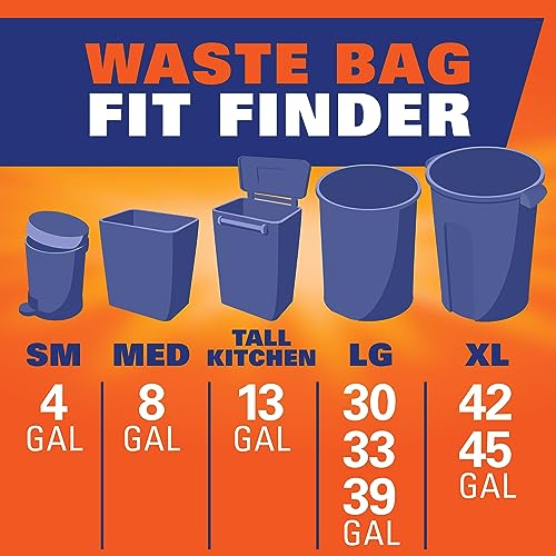 Hefty 8 Gallon Medium Trash Bags - Fabuloso Watermelon Scent, 26ct