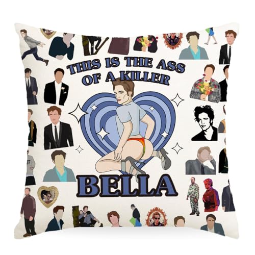 LONGXIN Twilight Vampire Pillow Cover 18x18 Inch Corduroy Decorative Cushion Case for Living Room & Bedroom