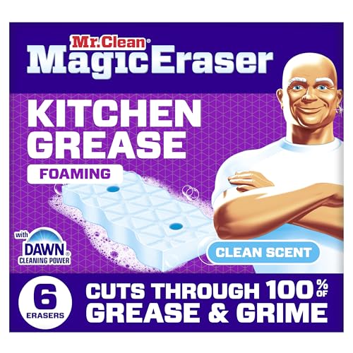 Mr. Clean Magic Eraser Kitchen Grease Foaming Sponge, 6ct