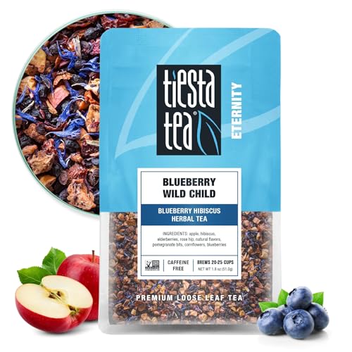Tiesta Tea Blueberry Wild Child Loose Leaf Herbal Tea - 25 Cup Pouch