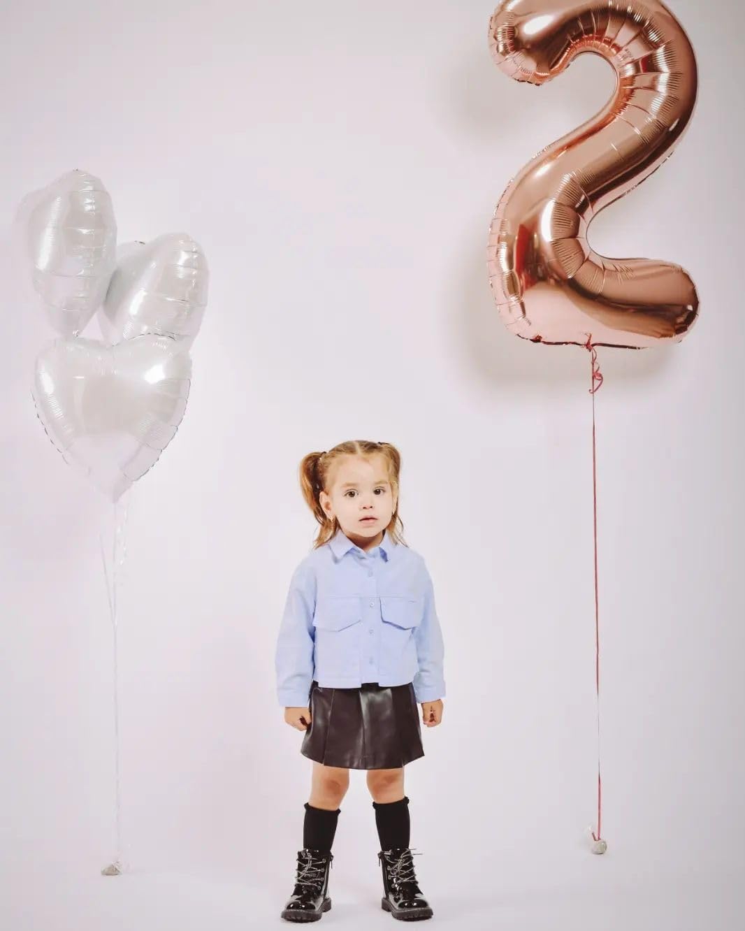 Rose Gold Number 17 Balloon - 40 Inch 17th Birthday Decorations for Girls & Boys