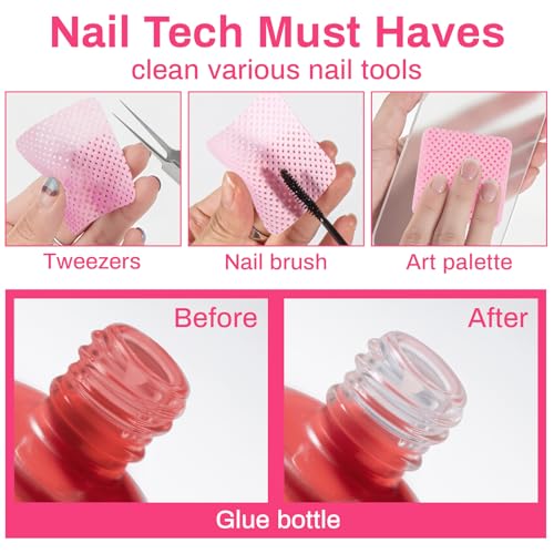 RAQEHO 600 Lint Free Nail Wipes - Gel Polish Remover Pads & Tool Cleaner