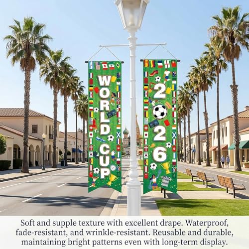 World Soccer Cup 2026 Hanging Banner | Premium Outdoor Decor
