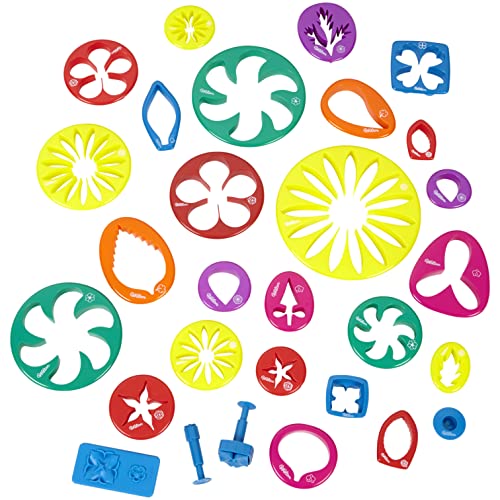 Wilton Gum Paste Flower Cut-Outs Set - Make Gorgeous Gum Paste Flowers for Your Desserts, Instruction Book Included for Gum Paste Flowers, 28-Piece