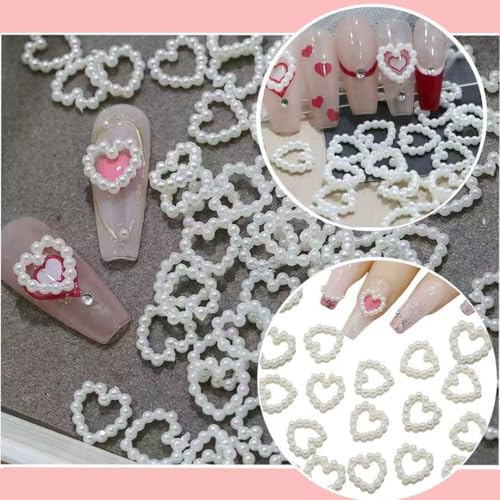 3D Mixed Nail Art Charms Kit with Rhinestones Bows and Pearls for DIY Manicures