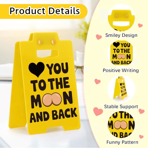 Quirky Love Heart Desk Sign – Fun Office Decor for Him & Her