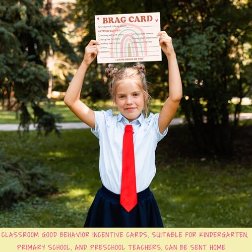 Boho Brag Cards - Classroom Incentive Cards for Students (50 PCS)