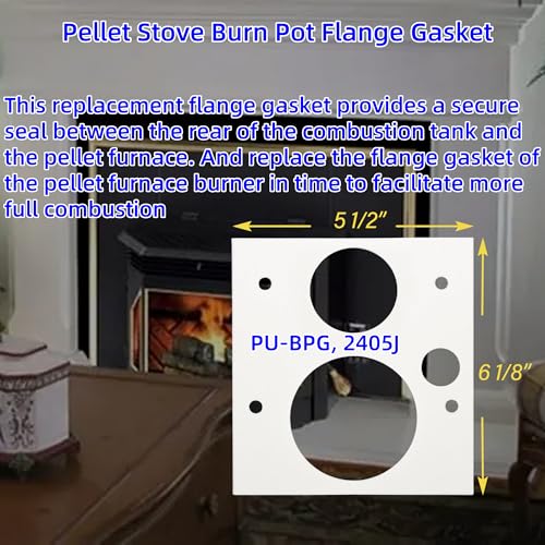 Pellet Stove Burn Pot Flange Gasket Replacement 2 Pack for Englander & Summers Heat