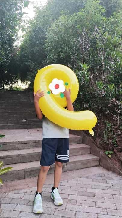 Yellow Number 0 Balloon - 40 Inch Birthday Decoration for Milestone Celebrations