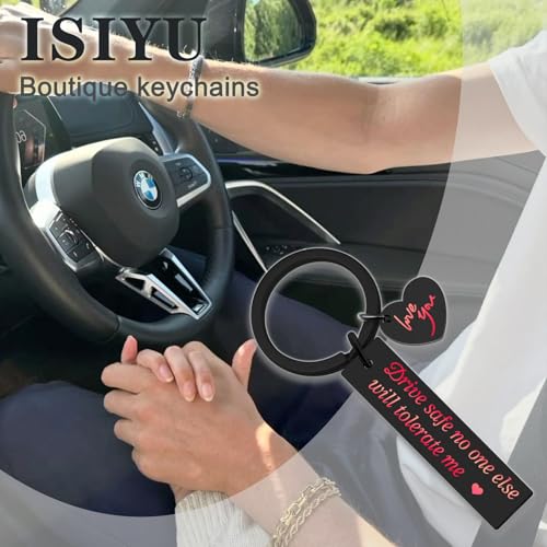 Drive Safe Keychain for Him | Unique Gift for Husband & Boyfriend