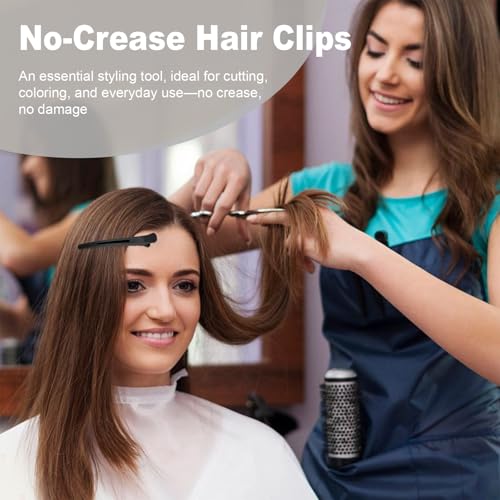 TODDER 12 Pack No Crease Hair Clips for Styling and Sectioning